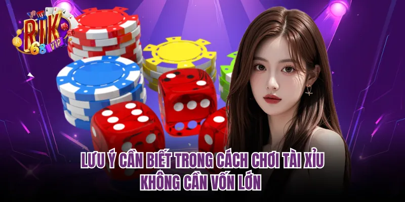 Lưu ý cần biết trong cách chơi tài xỉu không cần vốn lớn